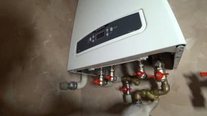 Обвязка и установка  двухконтурного газового котла ARISTON  CARES X 15 CF