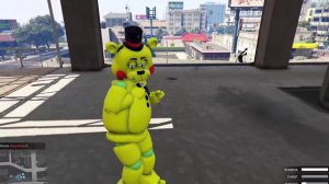 КАК ГОЛДЕН АНИМАТРОНИКИ СПАСАЛИ СТРОЙКУ ОТ ЗЛОДЕЕВ В ГТА 5 МОДЫ! GTA 5 ФНАФ FNAF MODS Серия #1052