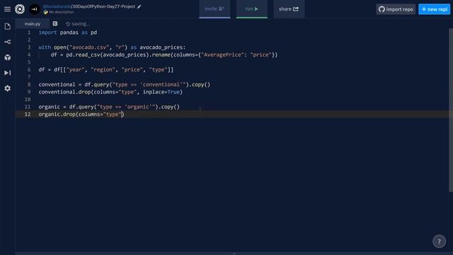 Day 27 Project - Data Analysis with pandas - 30 Days Of Python смотреть онлайн