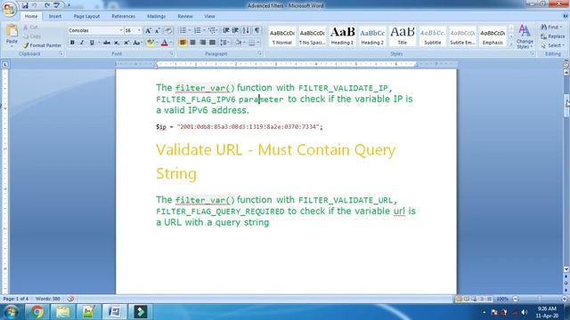 What Is Advanced Filters In PHP | What Is Advanced Validations In PHP | Part 20.2 [HINDI] смотреть онлайн