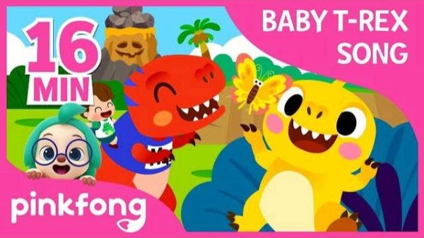 I'm a Baby T-Rex and more | +Compilation | Baby T-Rex Songs | Pinkfong Songs for Children