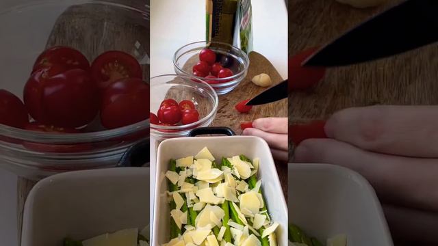 Спаржа под пармезаном и черри смотреть онлайн