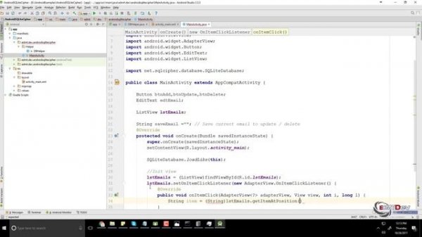 Android Studio Tutorial - SQLite Cipher