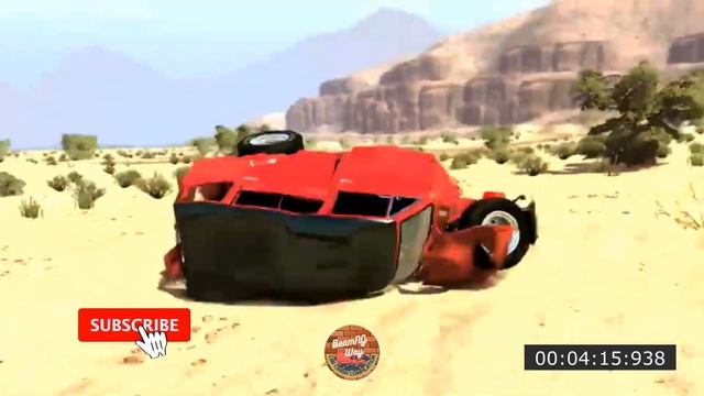 Epic Jumps of Vintage Retro Cars - High-Speed Stunts in BeamNG.drive смотреть онлайн