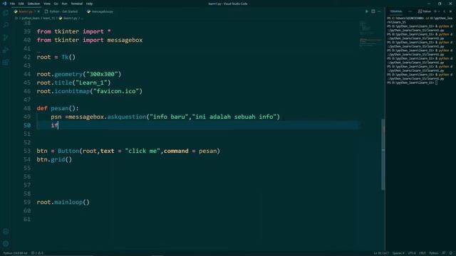 python tkinter tutorial #6 |menampilkan messagebox смотреть онлайн