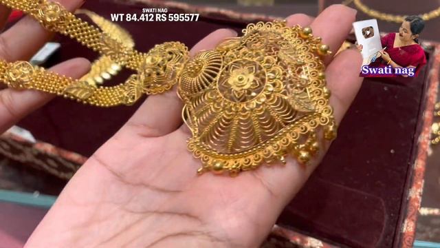 Tanishq heavy gold necklace sets | Long necklace set collections | Bridal sets смотреть онлайн