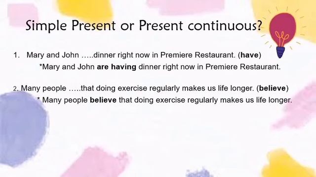 Simple Present & Present Continuous Tense смотреть онлайн