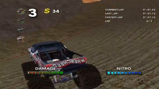 Monster Trux Extreme Offroad Edition PC Gameplay [HD] - Cheat Engine - (Speed) смотреть онлайн