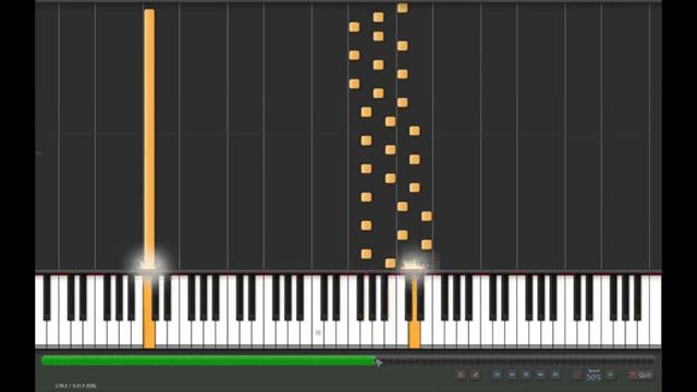 Jump Keyboard Solo (100% and 50% speed) on Synthesia смотреть онлайн