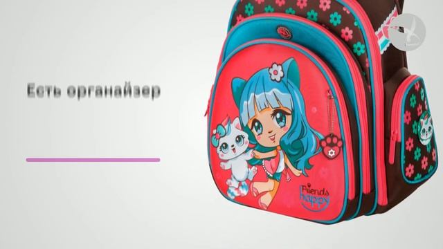 Ранец для девочки Hummingbird TK51 Friends Happy смотреть онлайн
