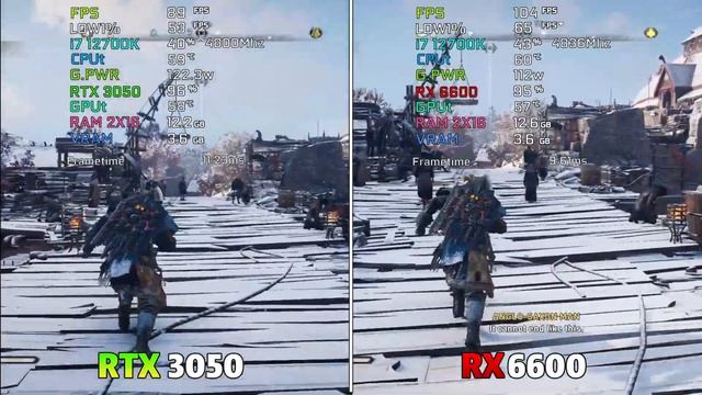 RTX 3050 8 GB vs RX 6600 8 GB Gaming Benchmark | Test in 12 Games | смотреть онлайн