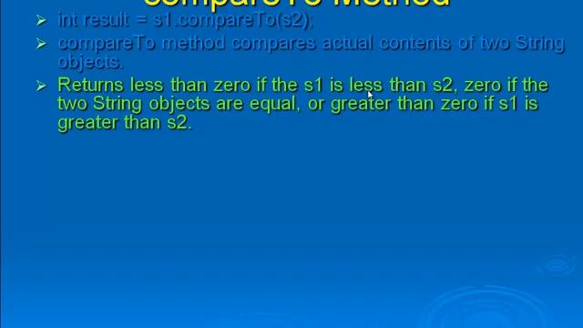Java Level 1 Using Dr Java Lesson 21 String Class 03 compareTo, isEmpty, contains, startsWith, смотреть онлайн