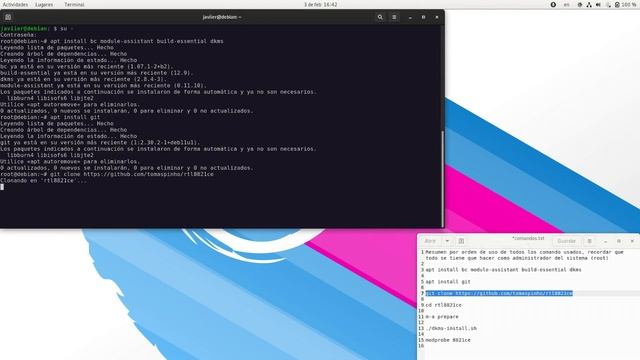 instalar driver wifi en debian 11 (Realtek RTL8821CE) смотреть онлайн