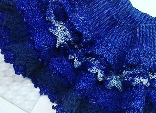 Вязаная юбка крючком для девочки МК.