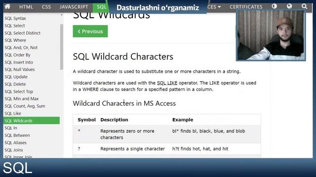 Abdulaziz bilan SQL Tilini O'rganing | 3-Dars (2021)| Ma'lumotlar Bazasiga Oid Darslar смотреть онлайн