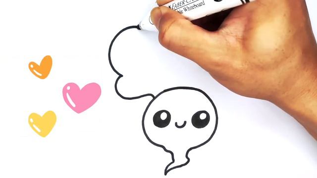 How to Draw a Cute Radish Easy Step by Step | Cute Vegetables Drawing смотреть онлайн