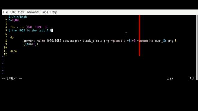 BEGINNER for loop bash script using imagemagick command смотреть онлайн