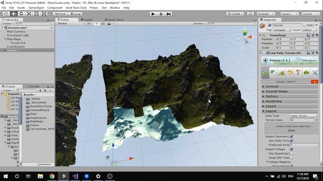 Creating Low Poly Terrain With Polaris and Map Magic - Unity 3D - Level Design смотреть онлайн