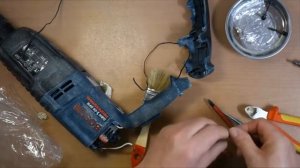 Замена сетевого шнура на перфоратор