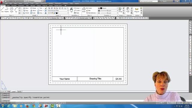 Autocad - Copy & Paste a border in a Layout Tab #31 смотреть онлайн
