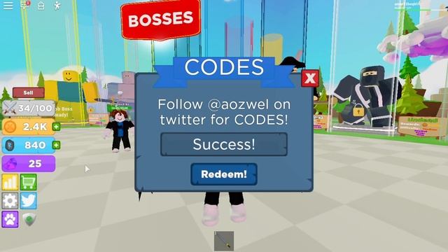 ROBLOX BOSS FIGHTING SIMULATOR CODES! All *NEW OP WORKING* Codes (2020) смотреть онлайн