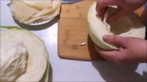 ПОДГОТОВКА КАПУСТЫ ДЛЯ ГОЛУБЦОВ. ОЧЕНЬ ПРОСТО И ЛЕГКО.