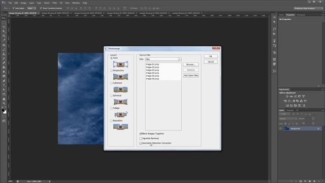 How to Stitch Multiple Photos Together Automatically with Photomerge in Photoshop смотреть онлайн