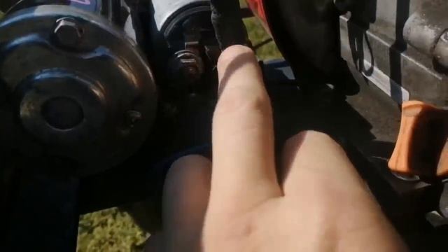 Вариант установки электростартера от автомобиля на двигатель мотоблока, минитрактора смотреть онлайн