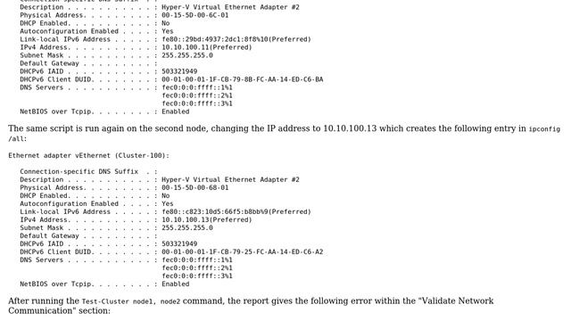 DevOps & SysAdmins: Hyper-V Cluster network not reachable between nodes смотреть онлайн
