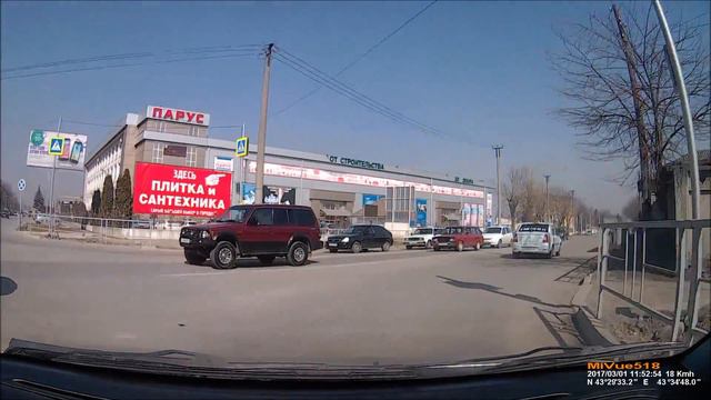 Поездка по Нальчику. 01 марта 2017 года. MiVue™ 518 смотреть онлайн