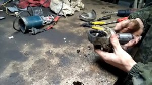 как снять редуктор с болгарки