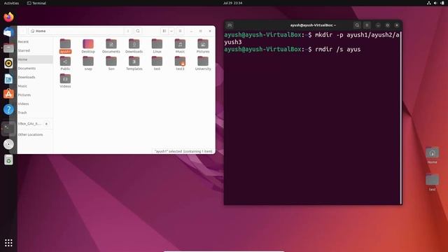 Linux Command Line Basics Tutorials - rmdir Command in Linux смотреть онлайн