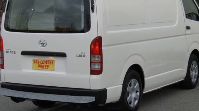 2010 Toyota Hiace KDH201R MY11 LWB White 5 Speed Manual Van
