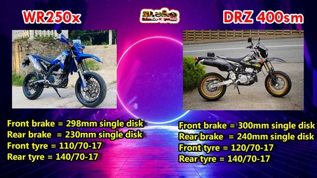 Yamaha WR250X Vs Suzuki DRZ400SM Compare Video In Sinhala | Sri Lanka