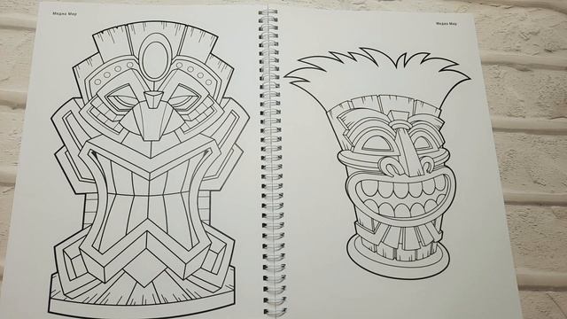 НОВИНКА ? ПЛЕМЕННАЯ МАСКА ? ОБЗОР РАСКРАСКИ АНТИСТРЕСС ЛИСТАЕМ ВМЕСТЕ смотреть онлайн