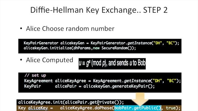 diffie hellman key exchange example java смотреть онлайн