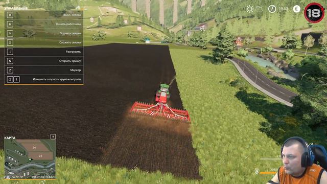 Посев пшеницы в Farming Simulator 19 смотреть онлайн