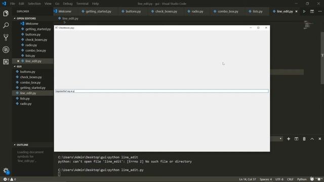 PyQT5 Line Edit - Full Stack Python Programming смотреть онлайн
