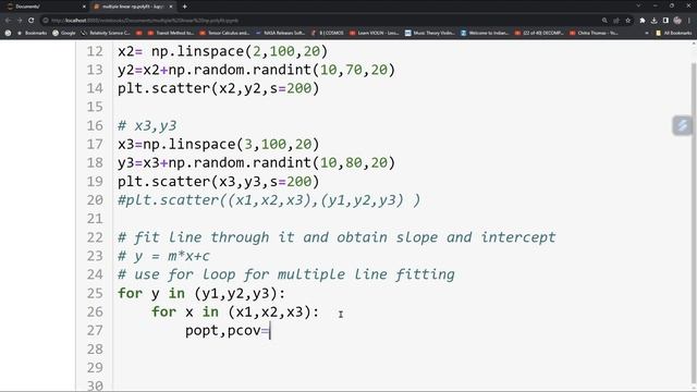 PYTHON MULTIPLE LINEAR REGRESSION| FIT LINE ON SCATTER PLOT|FIT|MACHINE LEARNING |DATA SCIENCE смотреть онлайн