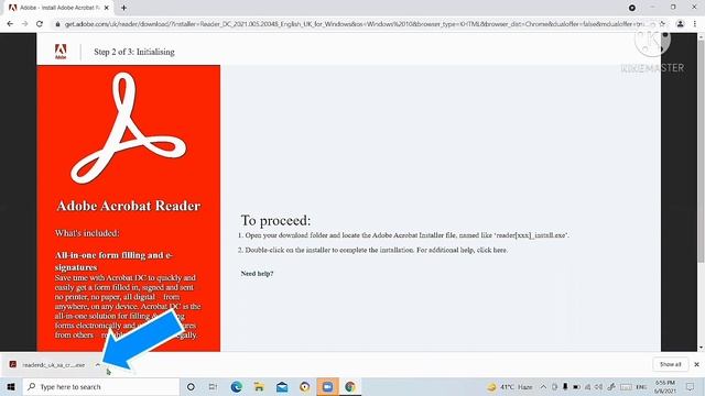 How to install Adobe Acrobat Reader DC in windows 7, 8,10 смотреть онлайн