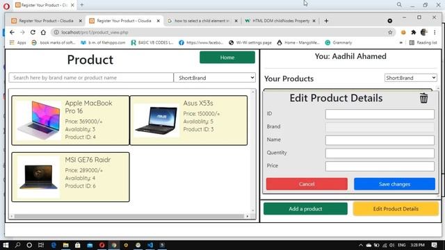 Product Registration/ MySQL/JavaScript (AJAX) | Aadhil Ahamed | Java Institute |Semester 01 | смотреть онлайн