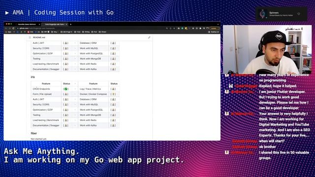 Ask Me Anything - While I Work on Go Web App Project смотреть онлайн