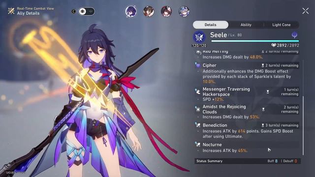 How Much Does Sparkle + Ruan Mei Vs Sparkle + Tingyun Buff Seele? || Honkai Star Rail смотреть онлайн