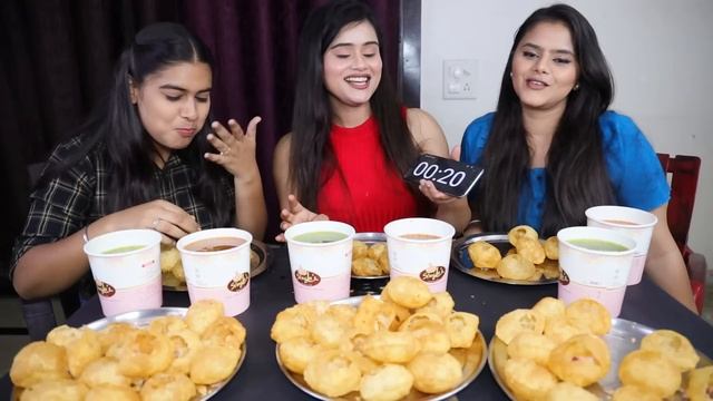 Golgappa Challenge Finished in Seconds | 1 Minute Pani Puri Eating Challenge | Food Challenge смотреть онлайн