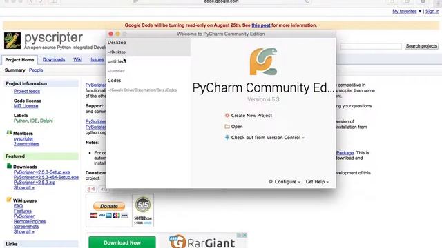Python E2: Downloading PyCharm or PyScpriter смотреть онлайн