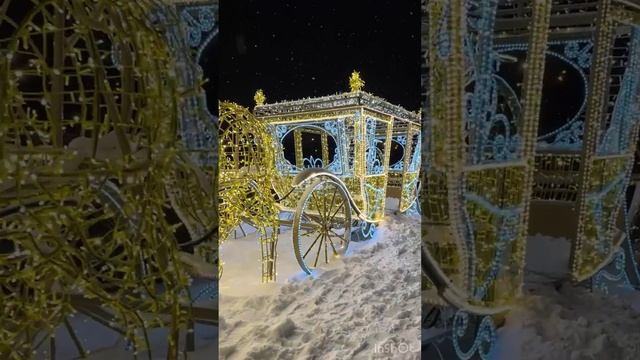 Новогодняя карета в парке Царицыно ? смотреть онлайн