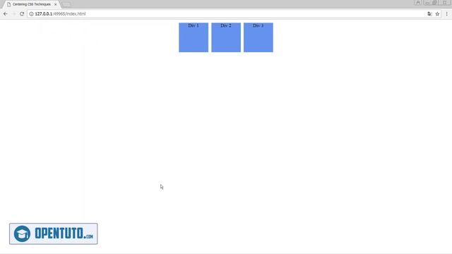 #3 - CSS: Centrer horizontalement plusieurs éléments block смотреть онлайн