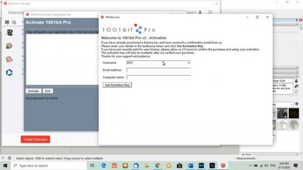 1001bit Pro installation and activation