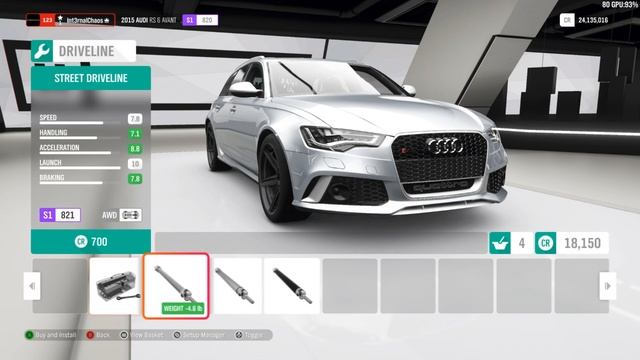 Forza Horizon 4 - 2015 Audi RS 6 Avant - Customize and Drive смотреть онлайн