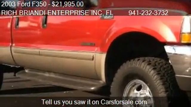 2003 Ford F350 Lariat CrewCab 4WD 7.3L Diesel - for sale in смотреть онлайн